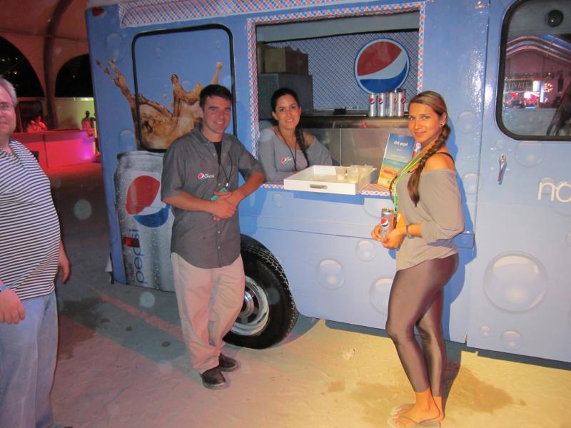 Ice cream truck catering at a Connecticut corporate event
